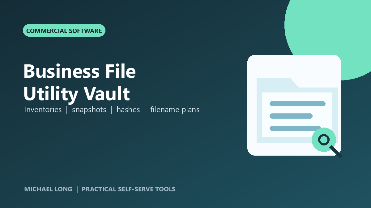 Business File Utility Vault product card
