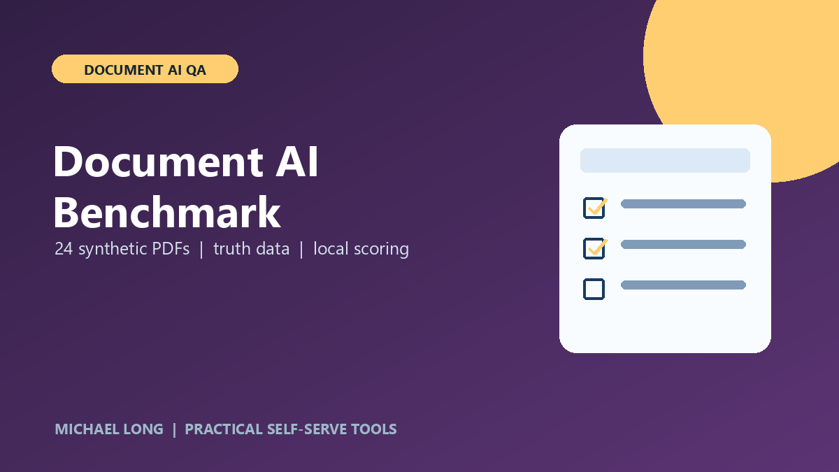 Document AI Extraction Benchmark product card