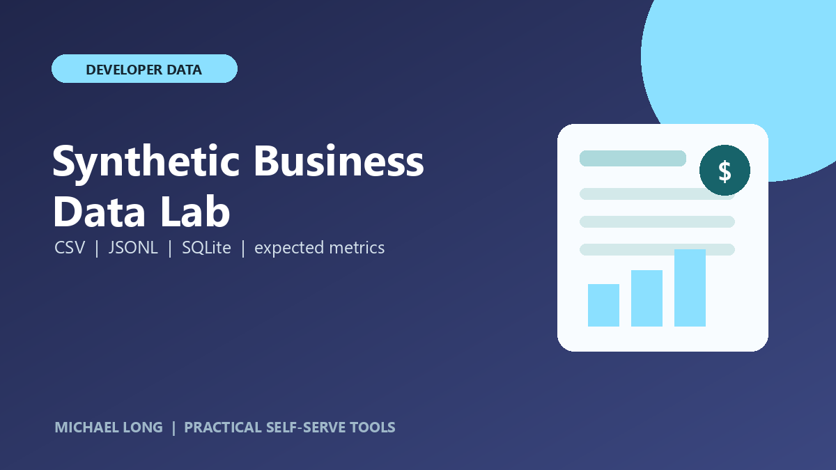 Synthetic Business Data Lab product card